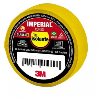 Fita Isolante Imperial 3M 18MM x 10M - cód 13391