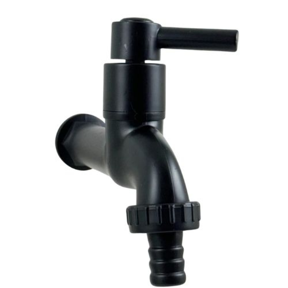 Torneira Abs Preta Tanque Jardim Lavanderia Máquina 1/2 3/4 - cód 32326 - LINHA SINK
