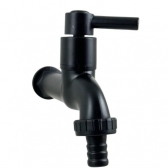 Torneira Abs Preta Tanque Jardim Lavanderia Máquina 1/2 3/4 - cód 32326 - LINHA SINK