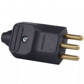 Plug Macho 2p + T 20A  250V - Prensa Cabo - Cód 13515 - MARGIRIUS