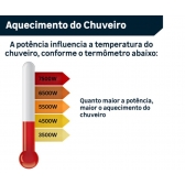 Chuveiro Acqua Storm Eletrônico - 7800w Lorenzetti 220V - cód 6144 - PRETO-CROMADO