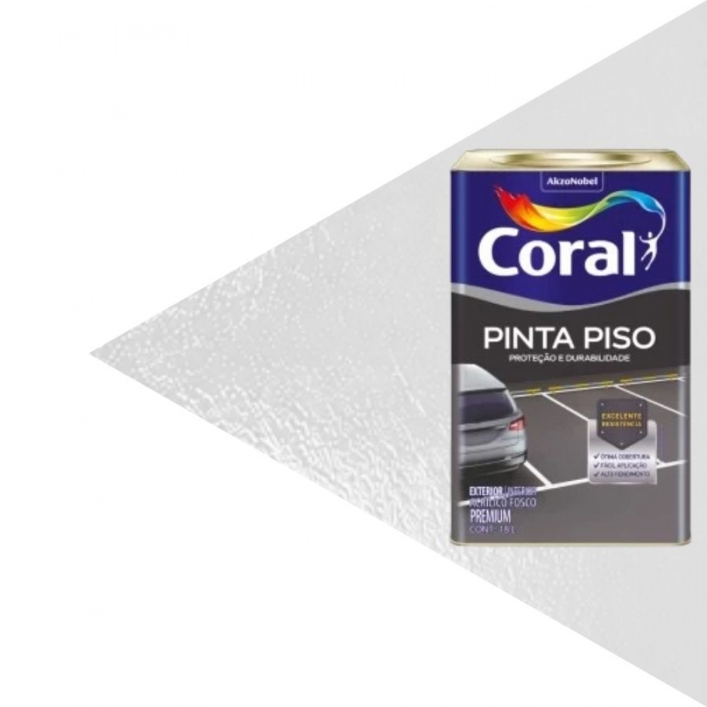 Tinta Piso Premium Internas e Externas 18L Coral - BRANCO