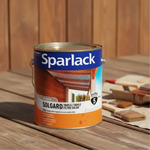 Verniz Sparlack Solgard Natural Brilhante 900ml -  Base Solvente - SOLGARD