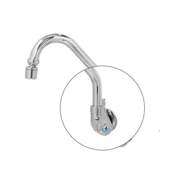 Torneira Movel Parede Metal Com Mecanismo em Abs C-10 cod:1356510