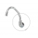 Torneira Movel Parede Metal Com Mecanismo em Abs C-10 cod:1356510