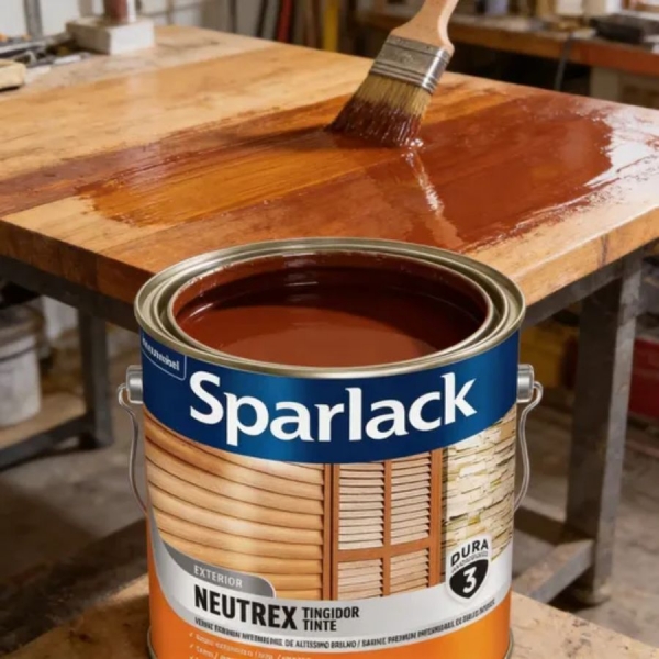 Verniz Sparlack Neutrex Mogno Avermelhado Brilhante 3,6L - Base Solvente - NEUTREX