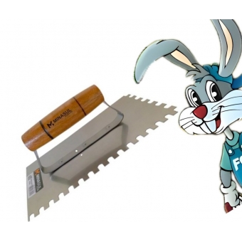 Desempenadeira de Aço Dentada 12x25 cm - cód 17135