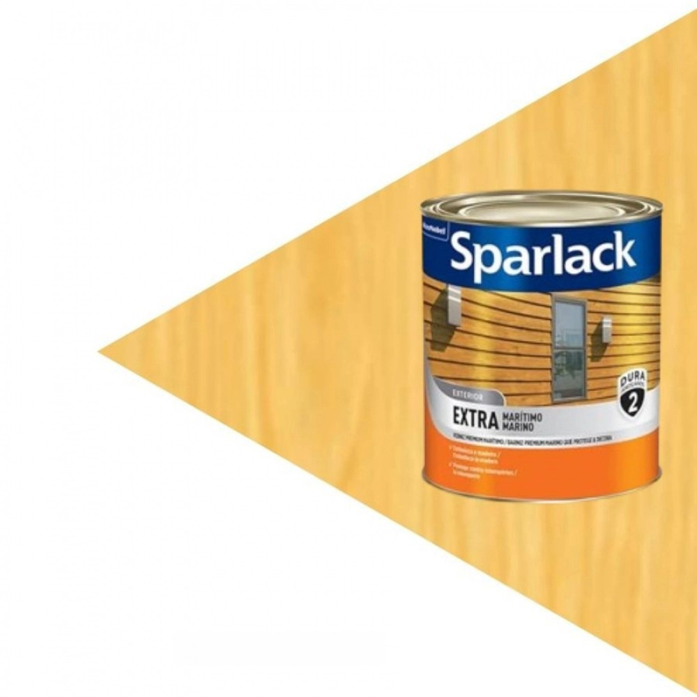 Verniz Sparlack Extra Maritímo Brilhante Natural Incolor 900ML - Base Solvente - EXTRA