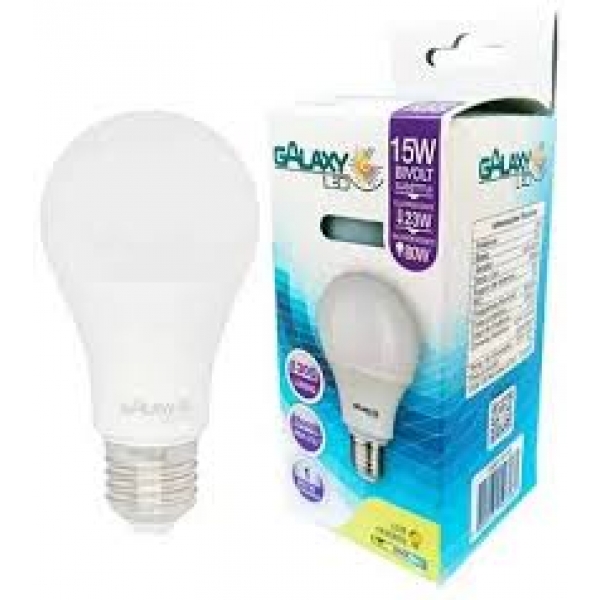 LâMPADA GALAXY LED 15W 3000K LUZ QUENTE
