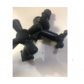 Torneira para Máquina de Lavar - Preta (ABS)  - 21081 - ABS-INOVA