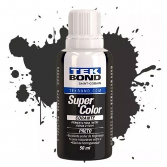 Corante Preto 50ml - Base D`Água