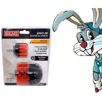 Jogo Escovas de Limpeza - kit 2pç - cód 9709