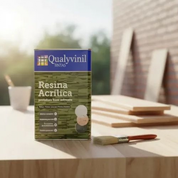 Resina Acrilica Base de Solvente 5L - QUALYVINIL - INCOLOR