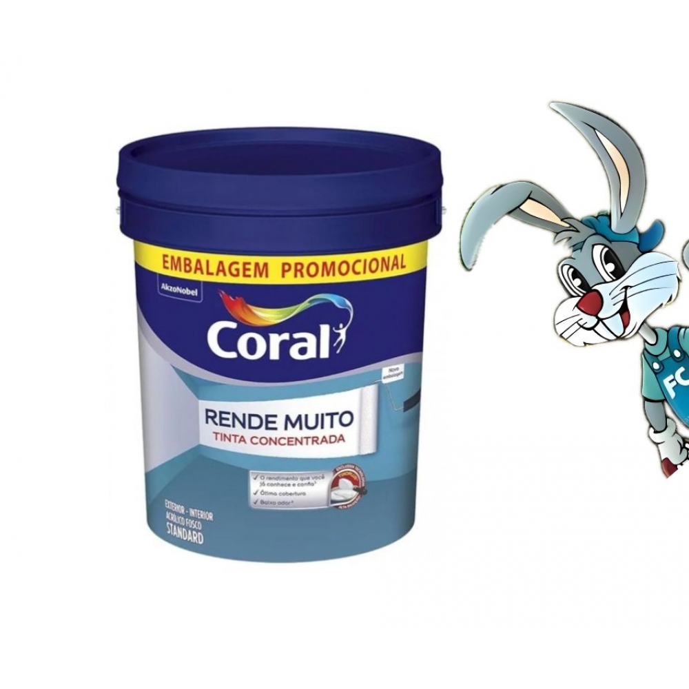 Tinta Coral Rende Muito 20L - Branco - Tinta Concentrada Coral - cód 29432 - CORAL
