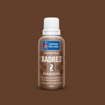 Corante Xadrez Marrom 50ml - Base D`Água