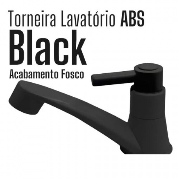 Torneira Lavatório Luxo ABS Black Cód : 32771 - LINHA SINK