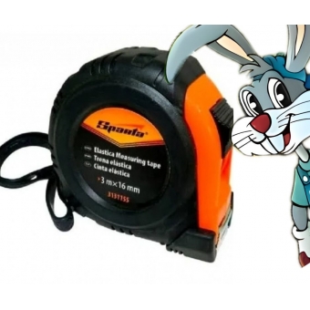 Trena Curta Elastica 3 M X 16 MM Estojo Emborrachado - cód 18753