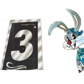 Numero Residencial 3 Vidro Espelhado - cód 22639 - DENARDI