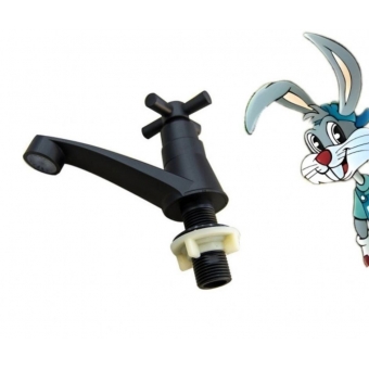 Torneira Lavatório Abs Black 1/4 de volta - cód 1294431P cód 12694