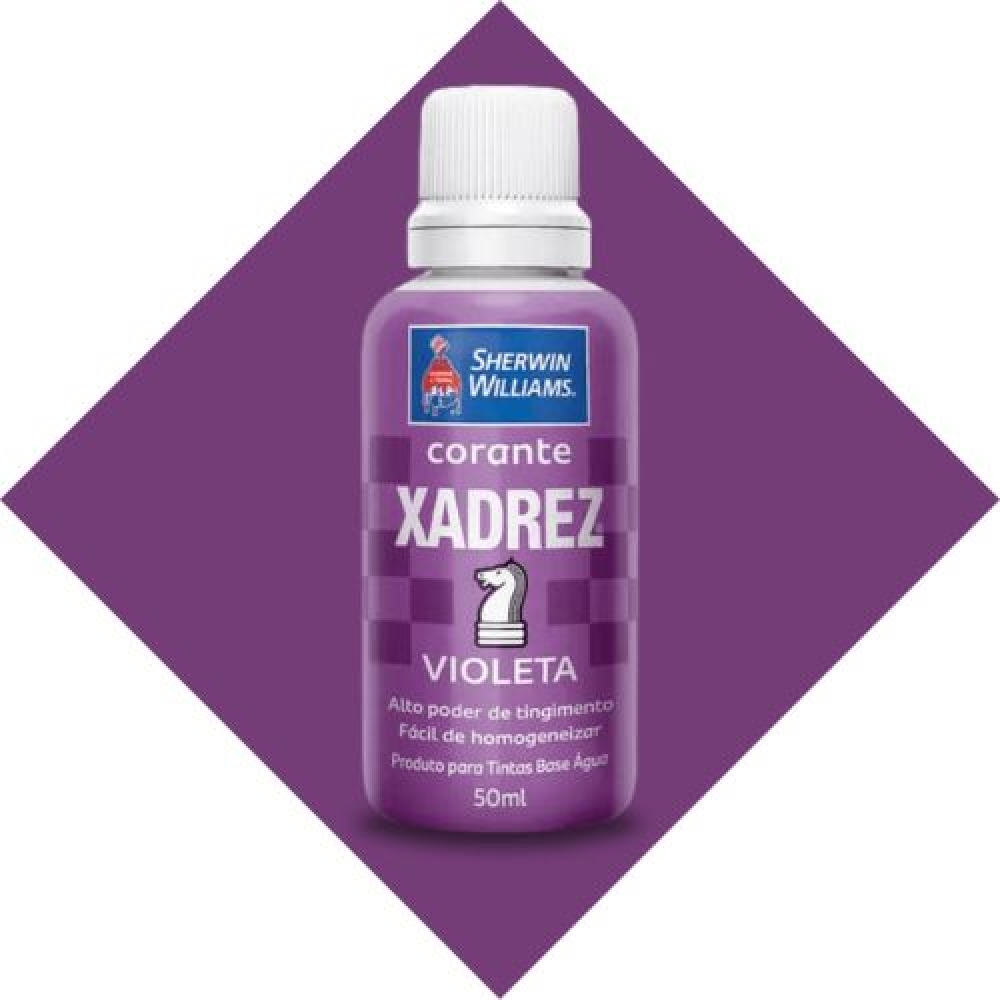 Corante Xadrez Violeta 50ml - Base D`Água - SHEWIN-WILLAMS