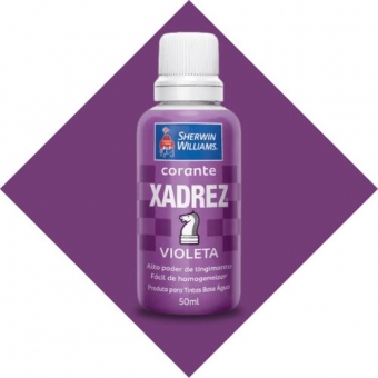 Corante Xadrez Violeta 50ml - Base D`Água