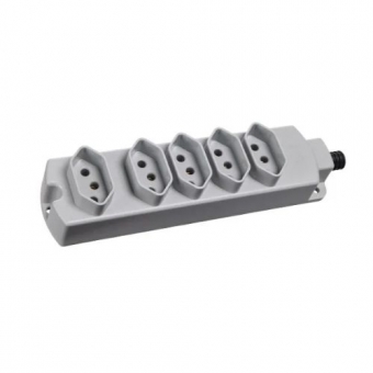 Tomada em Barra Multipla 2P+T 250V 20A/10A - Cód 30250
