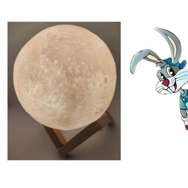3d moon - (3 TONS DE CORES) LUA ABAJUR / PROMOÇÃO COD XT0001
