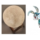 3d moon - (3 TONS DE CORES) LUA ABAJUR / PROMOÇÃO COD XT0001