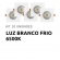 Kit 10 Spots Led Embutir Quadrado 5w - 6500k - cód 13018 - BRANCO FRIO