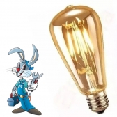 Lampada filamento 4w - Ambar - cód 26039 - LUZ SOLLAR