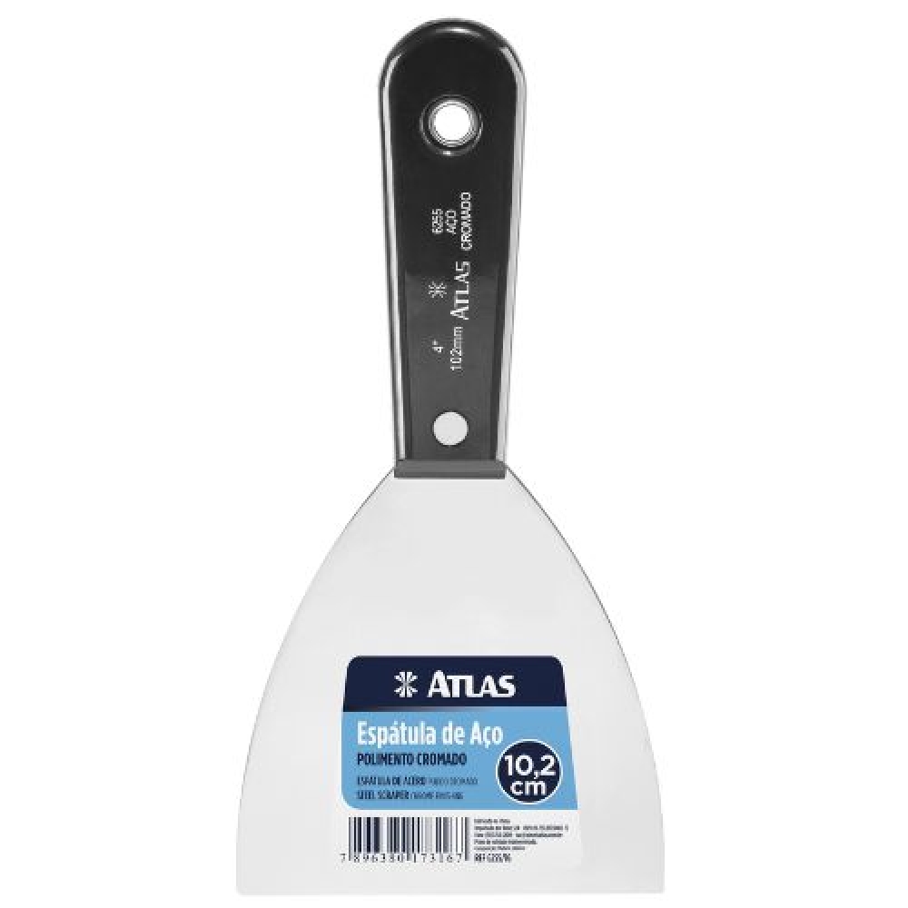 Espatula Cromada Aço 10 cm - Atlas - ATLAS