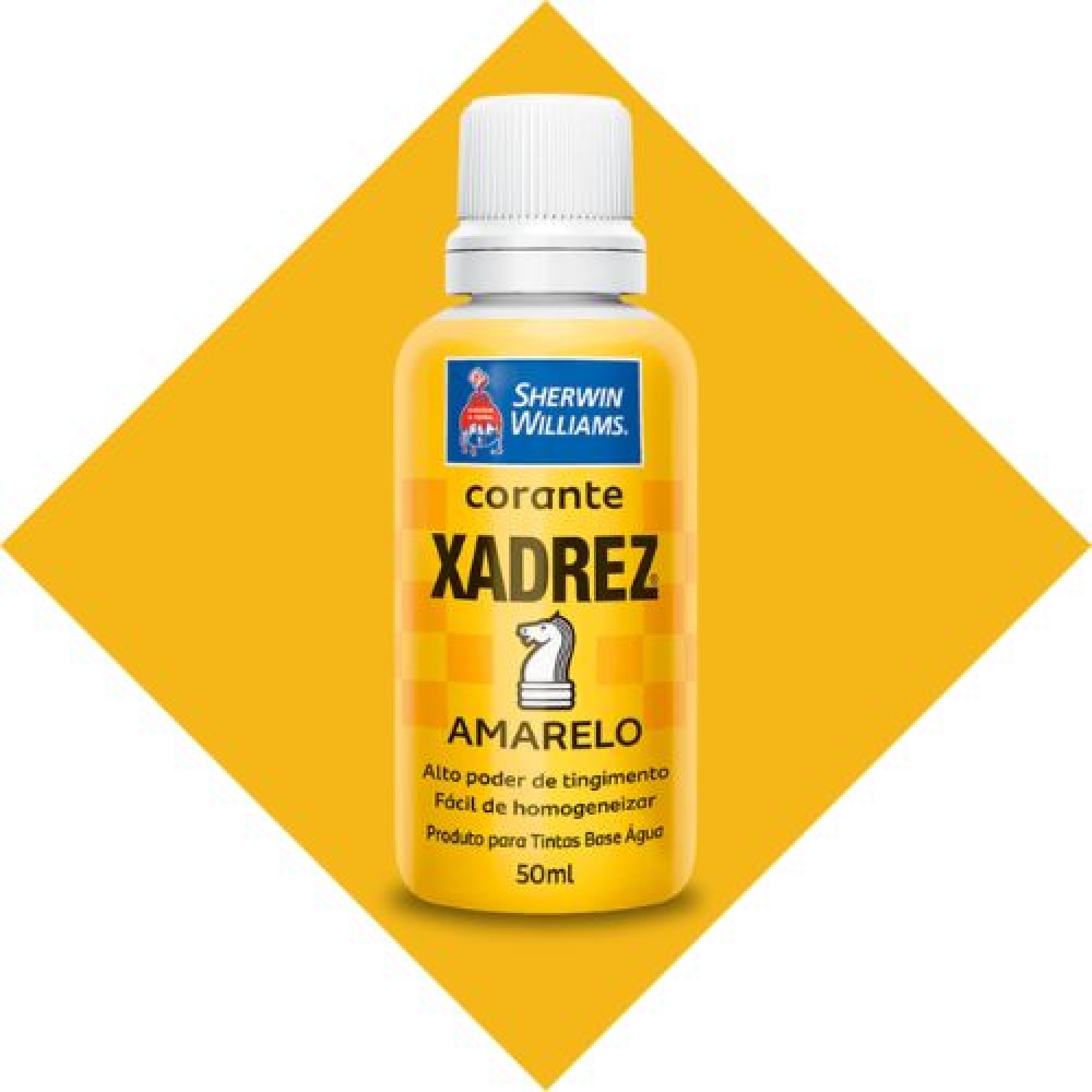 Corante Xadrez Amarelo 50ml - Base D`Água - SHEWIN-WILLAMS
