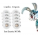 Kit 10 Spots Led Embutir Redondo 5w  - cód 20002 - GALAXYLED