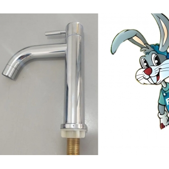 Torneira Lavatorio Baixa Metal em Inox 18cm - cód 1113024 - cód 32331