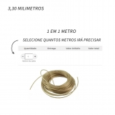 Cabo Aço Encapado Para Varal - Grosso 3,30MM