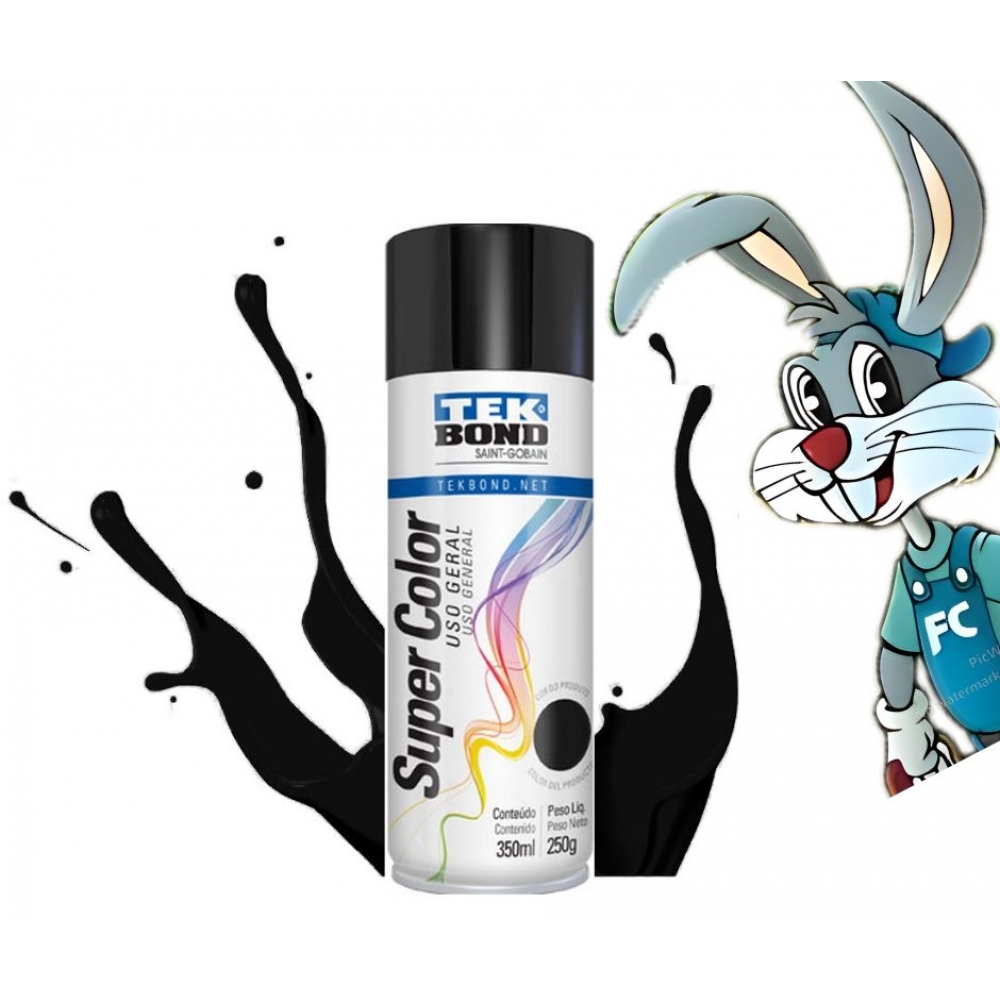 Spray Tek Bond - Preto Fos - cód 20557 - USO GERAL