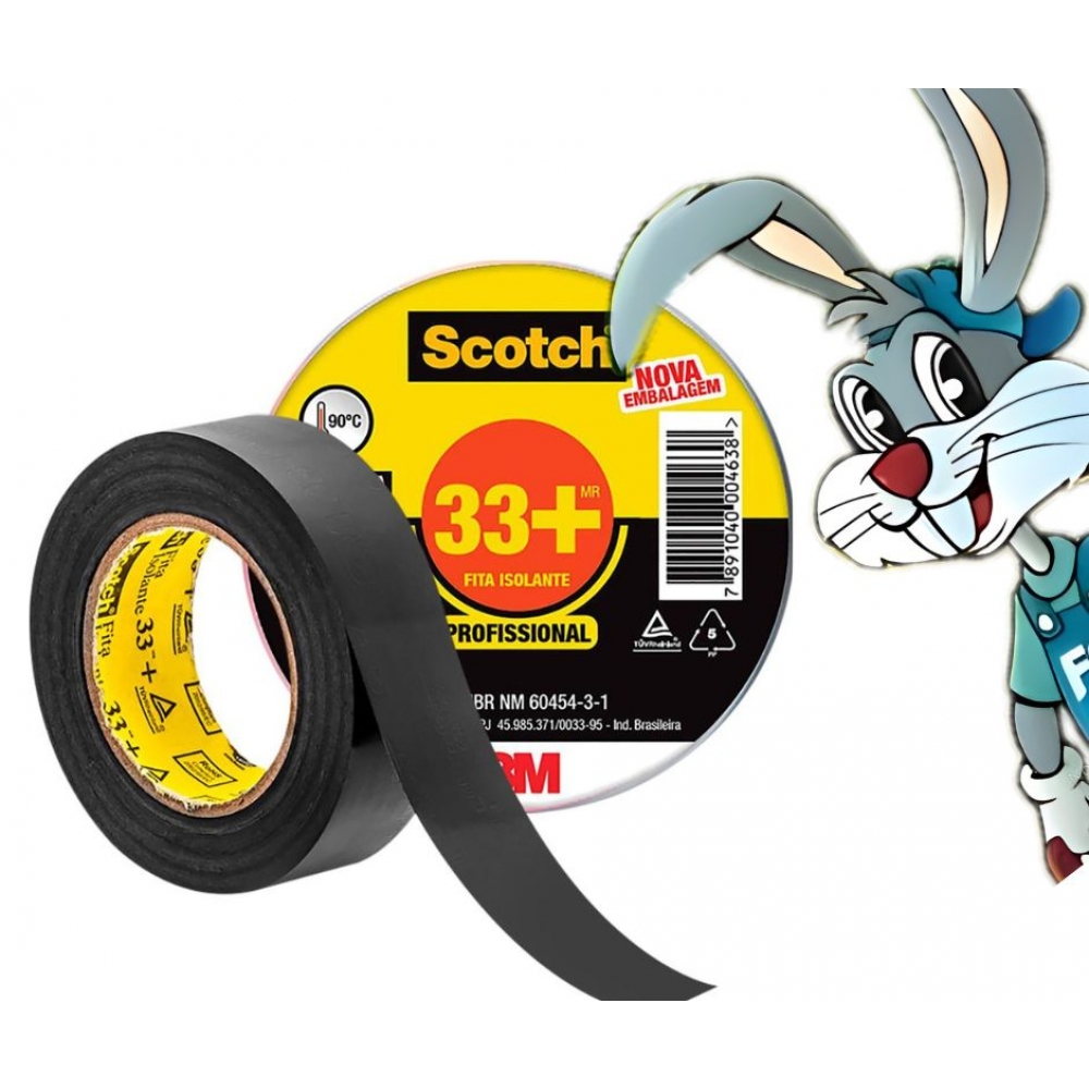 Fita Isolante - 19mm x 20m (33+) - cód 11466 - 3M