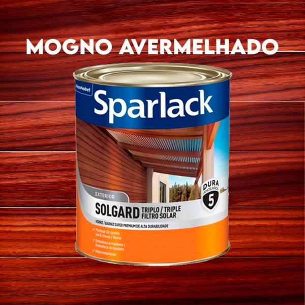Verniz Sparlack Solgard Mogno Avermelhado 3,6L - Base Solvente - SOLGARD