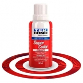 Corante Vermelho 50ml - Base D`Água - TEK BOND