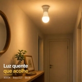 Lâmpada 12W LED Bulbo - 3000K - Cód 36240 - LUZ QUENTE