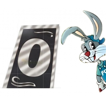 Numero Residencial 0 Vidro Espelhado - cód 22636