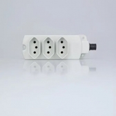 Tomada em Barra Multipla 2P+T 250V 20A/10A - Cód 29570 - MARGIRIUS